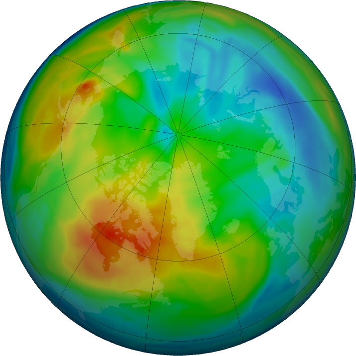 Arctic ozone map for 10 December 2019